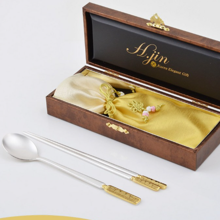 H.jin 일월오봉도 상감 금부 은수저 1인세트 부모님선물 추천 가성비 굿 (장점과 단점)