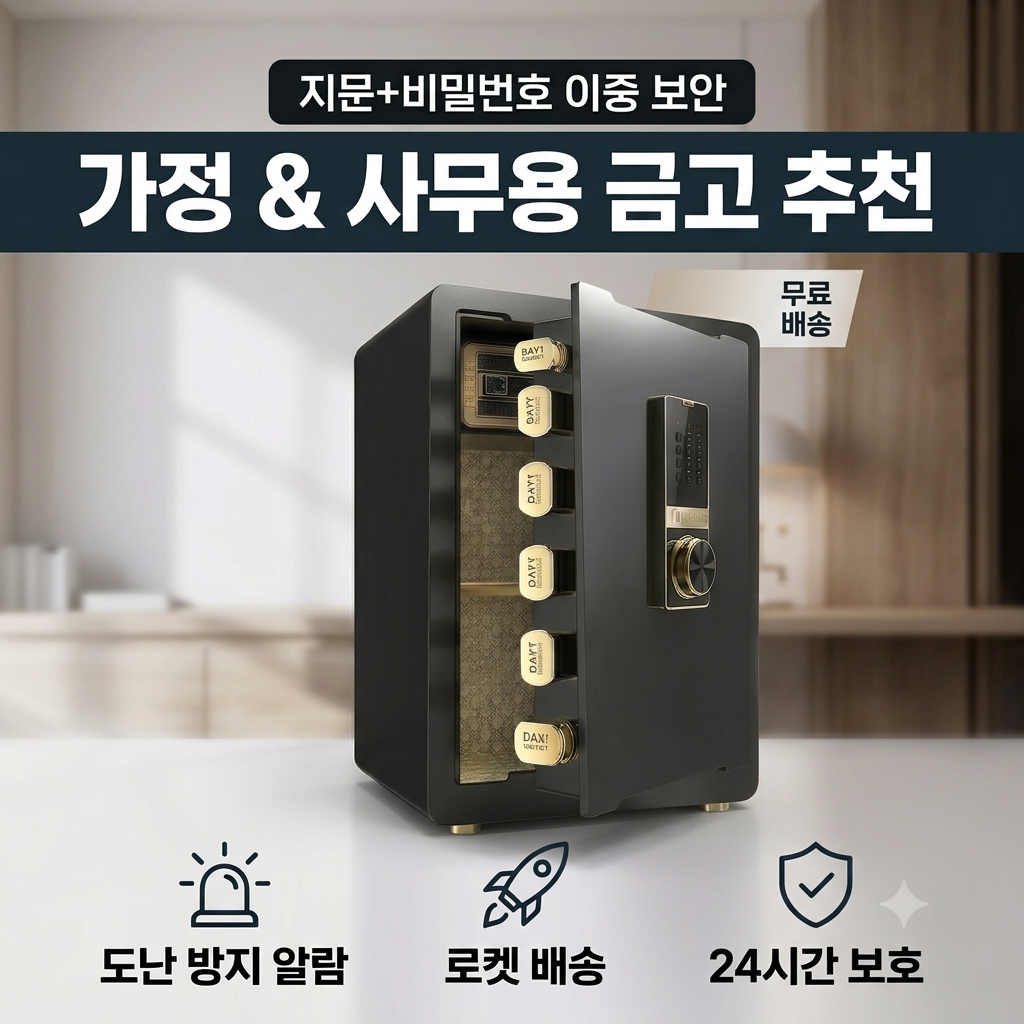 가정용 금고 디지털 지문인식 도난 방지 금고 추천 제품 이미지